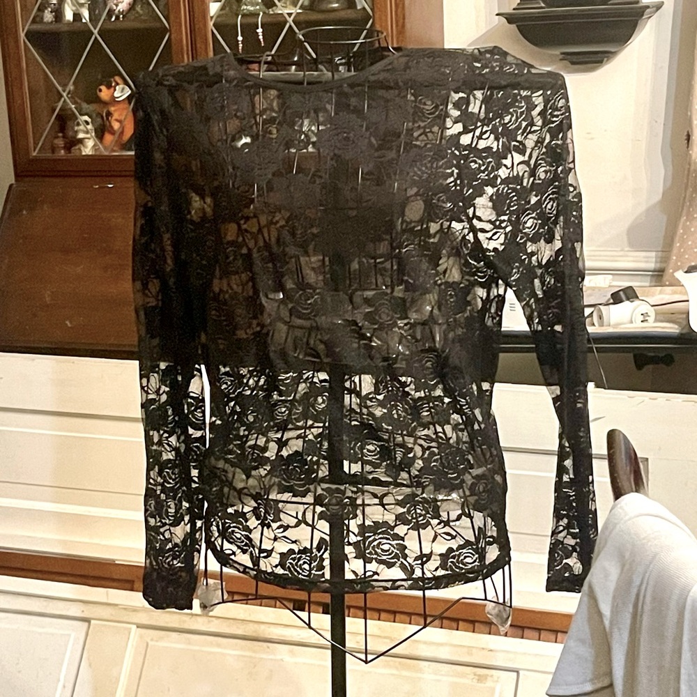 Black Lace Top